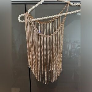 GOLD CRYSTAL SKIRT / BATHING SUIT COVERUP